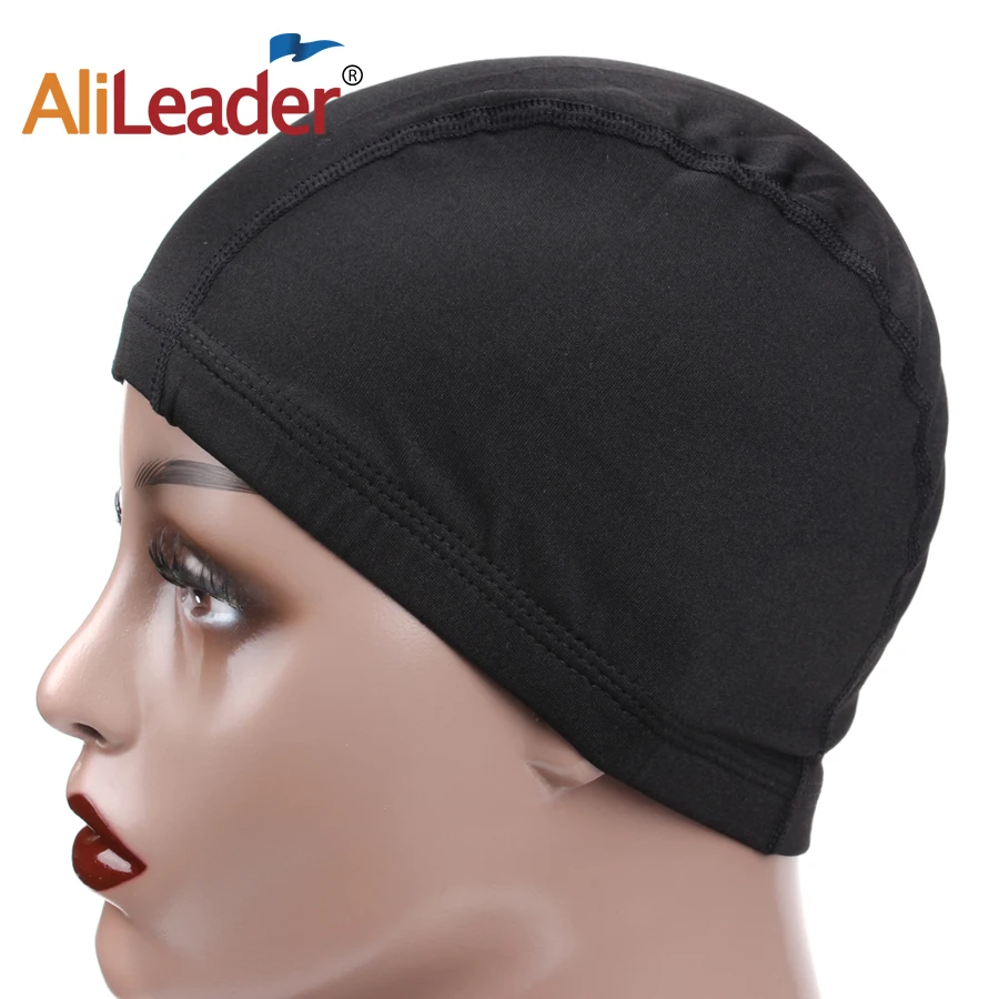 Alileader Glueless Hairnet Spandex Dome Cap For Making Wigs Nylon Strech Wig Caps Glueless Elastic Cap With Band Stretchable Alileader Glueless Hairnet Spandex Dome Cap For Making Wigs Nylon Strech Wig Caps Glueless Elastic Cap With Band Stretchable