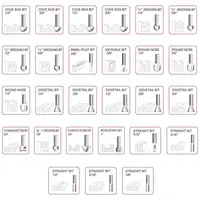 לעיבוד עץ נתב גַיֶצֶת סגסוגת גבוהה כיתה Shank 6.35mm 80Pcs / סט Bit Set 1/4" כלי חיתוך חריטה לעיבוד עץ Shank (5)