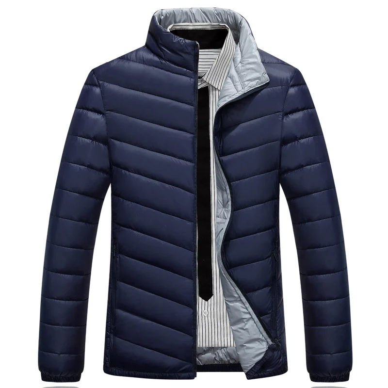 Men Thin Duck Down Jacket Autumn Jacket Down Coat New Brand Slim Mens