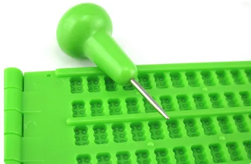 yeni 4 hatlari ile 28 hucreleri braille yazi slate kalem 1 adet