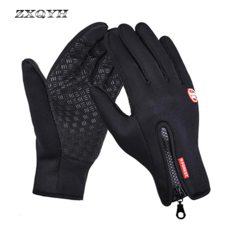 ZXQYH зима Водонепроницаемый Термальность перчатки для лыжного спорта спорт Сноубординг перчатки для верховой езды ветрозащитные для