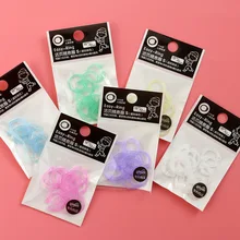 12 шт./упак. многофункциональный красочный прозрачный зажим для бумаг DIY карманный переплет россыпью лист файл папка зажим для дневника Связывание Кольцо маленький