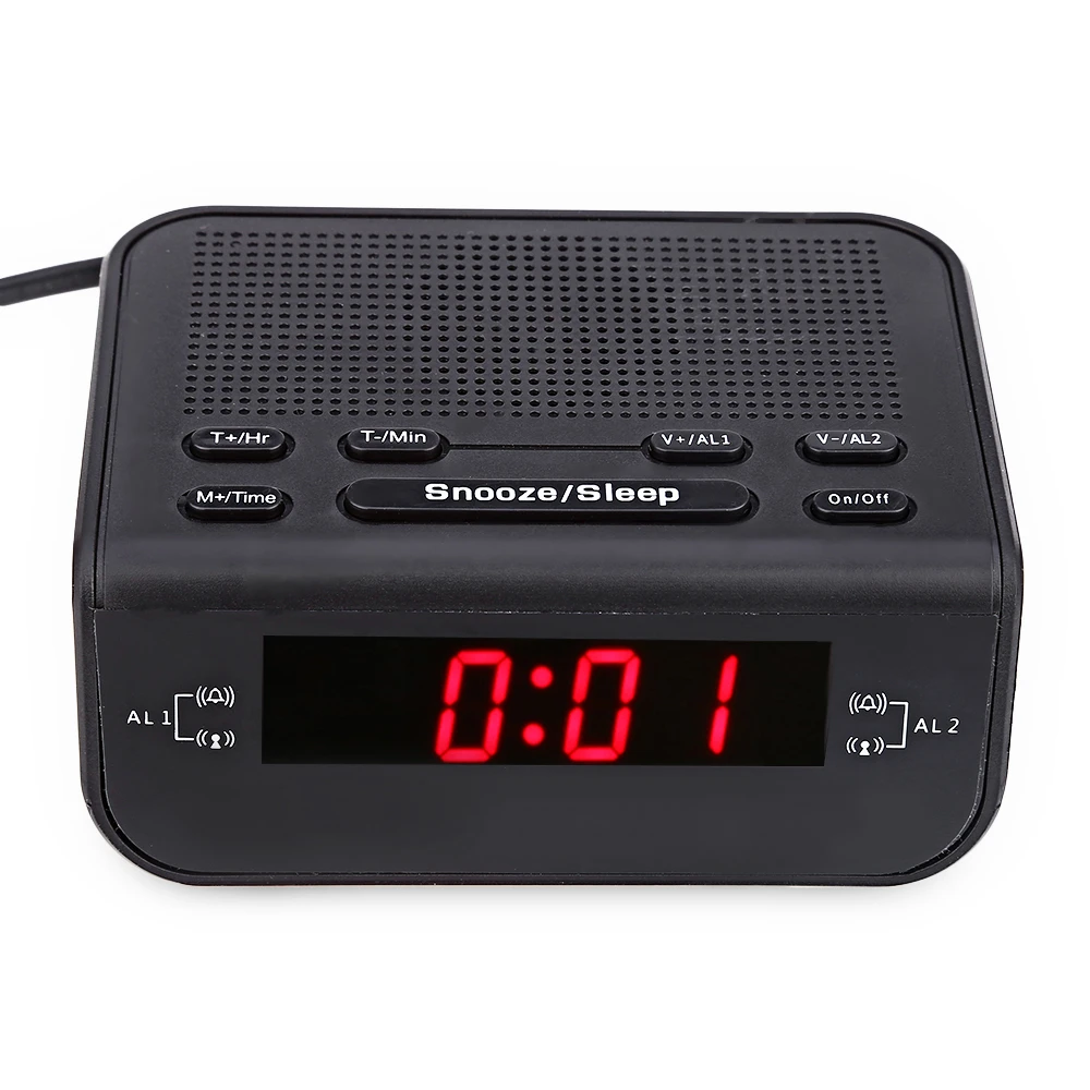 Display Led Alarm Clock Radio Dual Mode