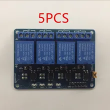 5 шт. 24 В 4-Канальный Релейный Модуль управления оптопара изоляции низкого уровня триггерного реле 4 Cannel 24 В 4-Канальный Релейный Модуль