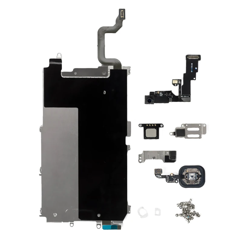 

1 Set 8Pcs Full Set Spare Parts for Apple iPhone 6 LCD Home Button Speaker Flex Cable Front Camera Mobile Phone Accessories