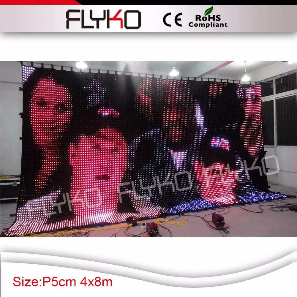 p5 led video curtain 10