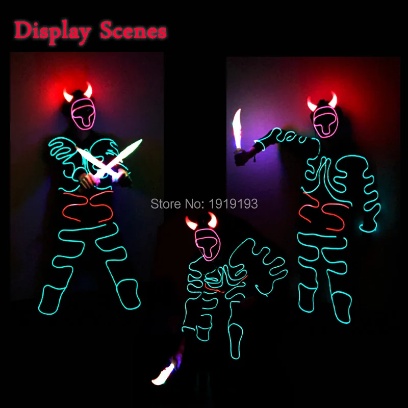 Us 22 58 21 Off El Rope Diy Fluorescent Costume Wedding Glow Party Lights Led String Bull Demon King Cartoon Figure For Cosplay Drama Decor In Us 22 58 21 Off El Rope Diy Fluorescent Costume Wedding Glow Party Lights Led String Bull Demon King Cartoon Figure For Cosplay Drama Decor In