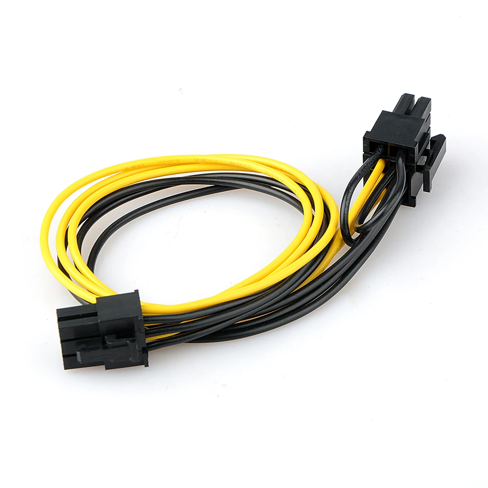 30 см 6 Pin штекер 8 (6 + 2) папа PCI Express адаптер питания кабель для видеокарты