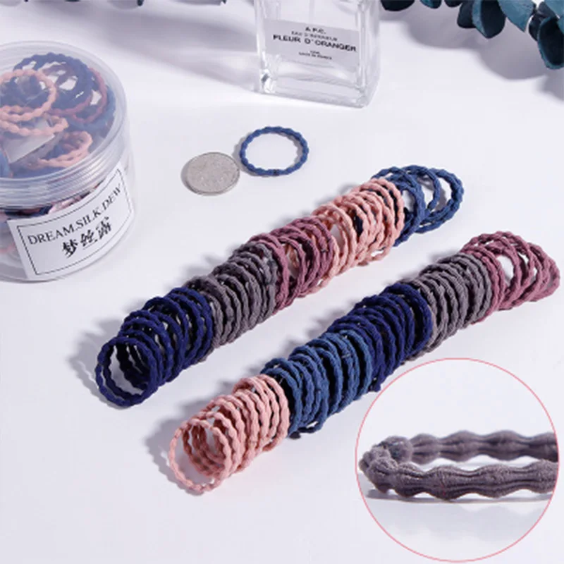 

Good Quality 100PCS/Lot Women Girls Basic Ponytail Holder Elastic Hair Bands Tie Gum Rubber Bands Hair Ropes Fashion Accessories
