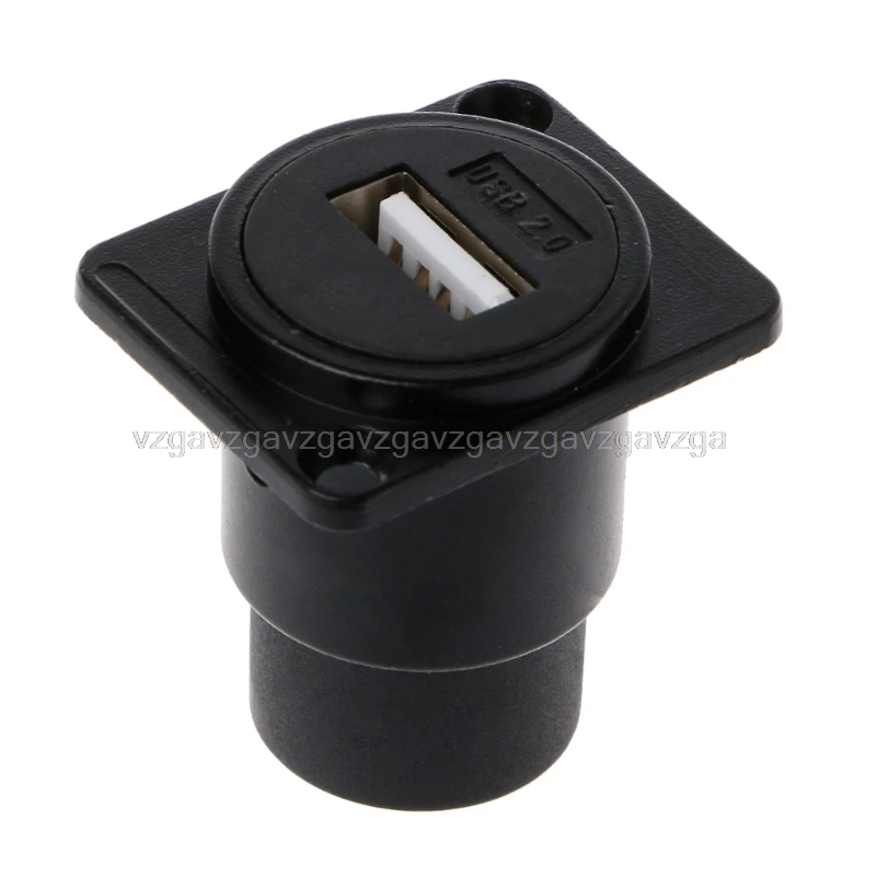 

D Metal USB 2.0 3.0 D type female to female connector panel mounting USB socket JUL25 dropship