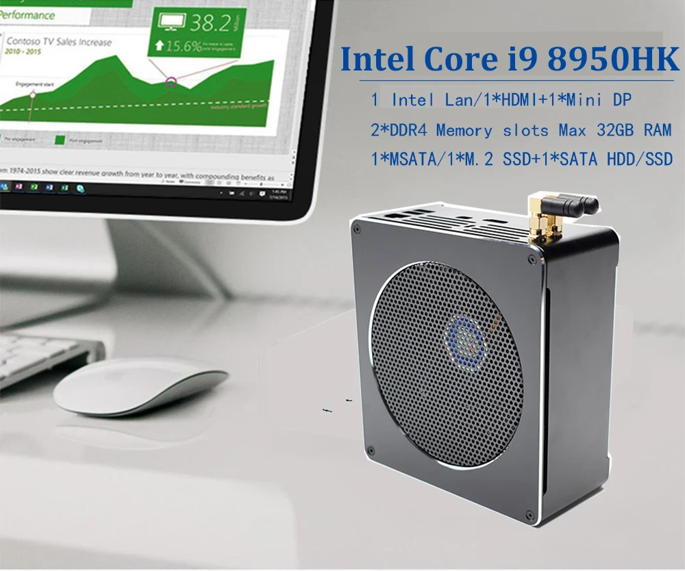 

6 Core 12 Threads Mini PC Intel i9 9880H 8950H Windows 10 Core i7 8750H AC Wifi M.2 Nvme SSD HD DP Xeon E-2176M Gaming Computer