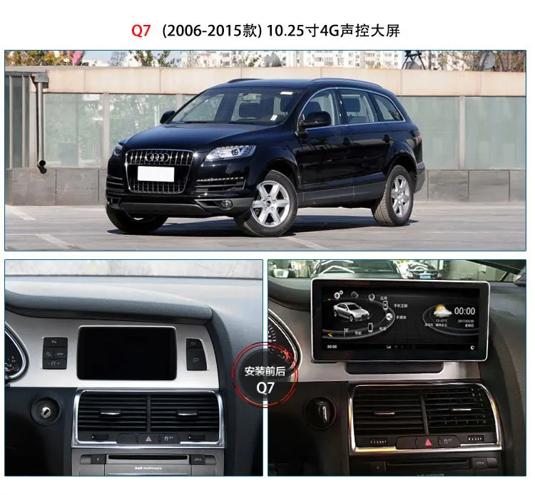 YMODVHT 10,25 дюймов правым Android 7,1 автомобиля gps навигации для Audi Q7 2006 2007 2008 2009 2010 2011 2012 2013