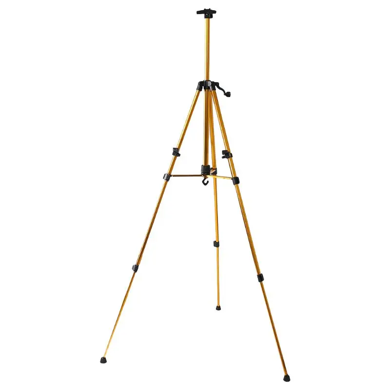 Aluminum Easel Tripod Support Stand Adjustable Lightweight Telescopic Folding Painting Artist Studio Display