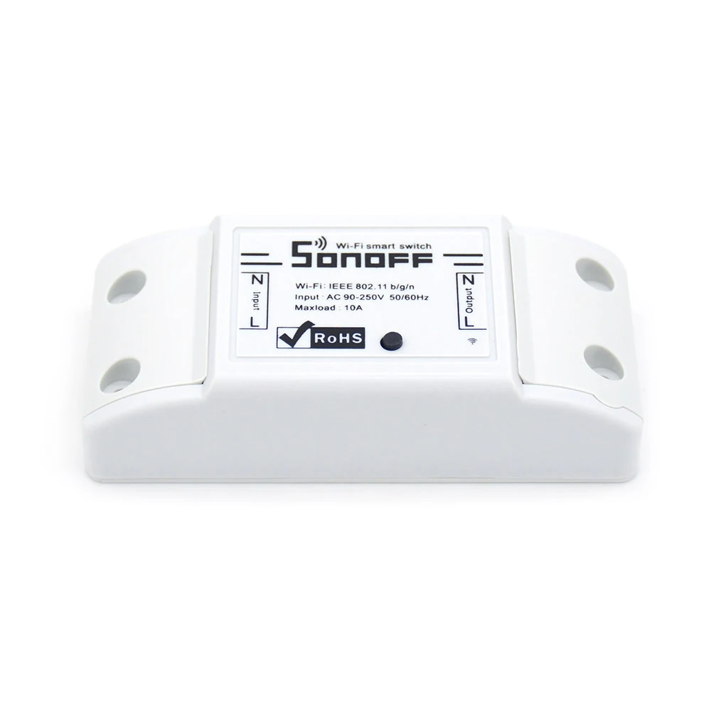 Умный WiFi беспроводной коммутатор SONOFF базовый двухканальный мониторинг 10A 90-250 В