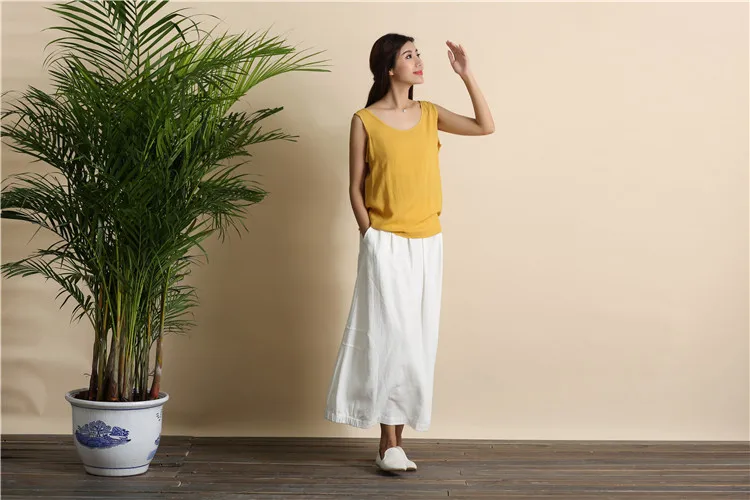 linen skirt long (2)