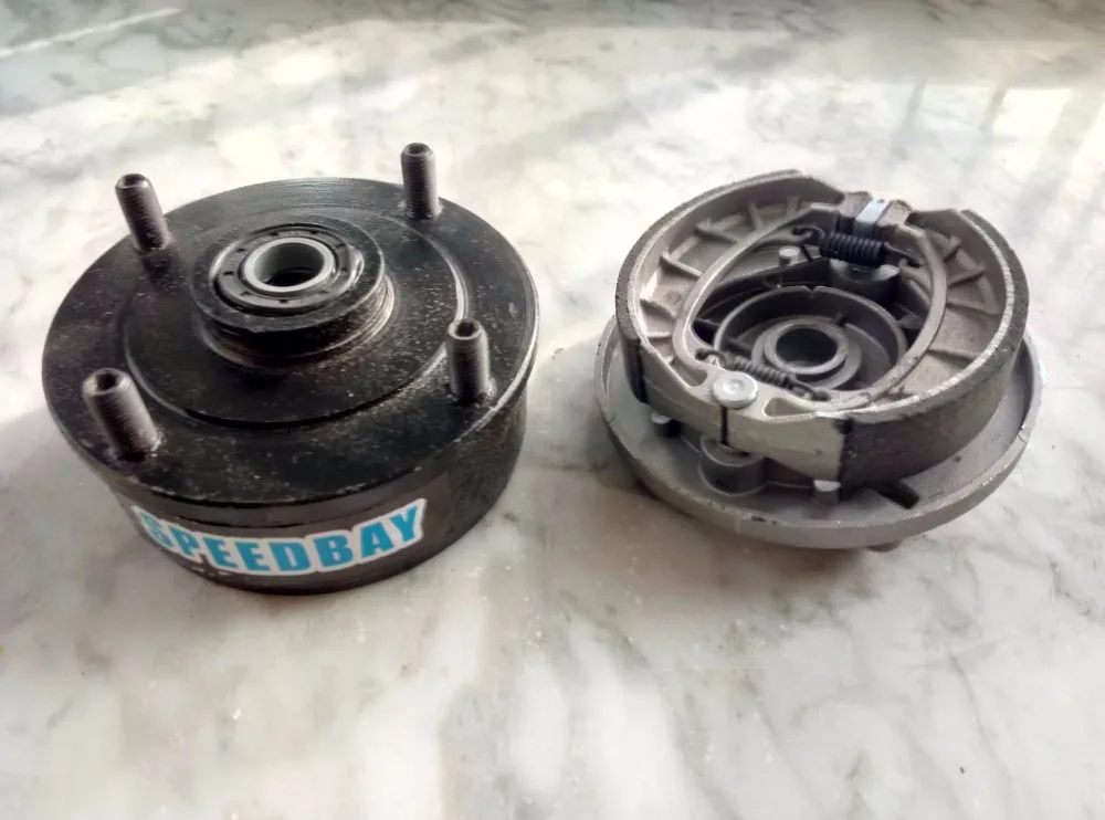 ATV Left Right 88/110MM Flange Motorcycle Front Wheel Drum Brake Hubin Brake Shoe Sets from