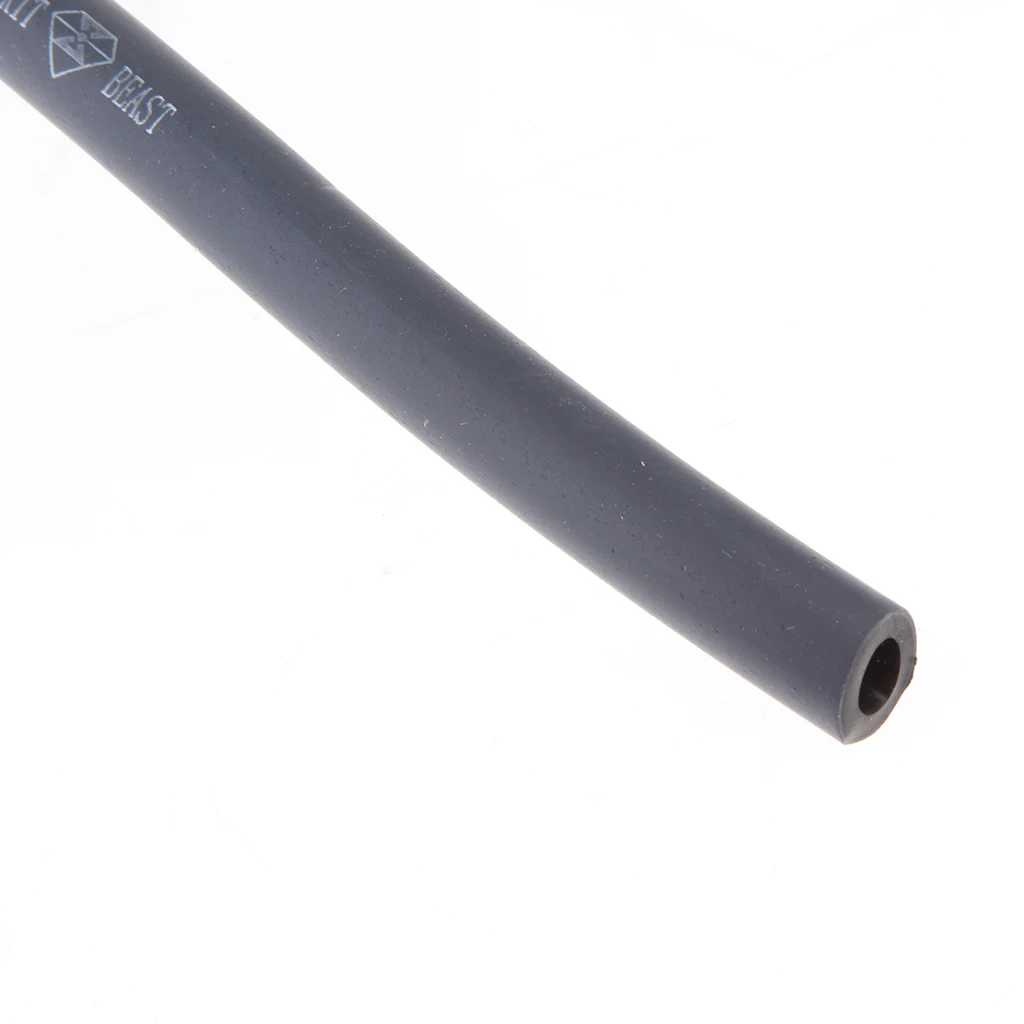 1M Motorcycle Soft Rubber Fuel Hose Petrol Oil Diesel Pipe Delivery Tube Hose Petrol Pipe- ID 5mm OD 9mm  Grey