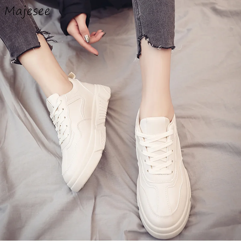 

Women's Vulcanize Shoes Hurajuku Students All-match White Womens Trendy Korean Style Leisure Running Daily Breathable Female New