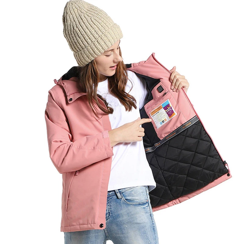 USB Smart Charging Heating Jacket Winter Thermal Clothing Carbon fiber Heating Warm Thermostatic Clothes (Power bank not include USB Smart Charging Heating Jacket Winter Thermal Clothing Carbon fiber Heating Warm Thermostatic Clothes (Power bank not include