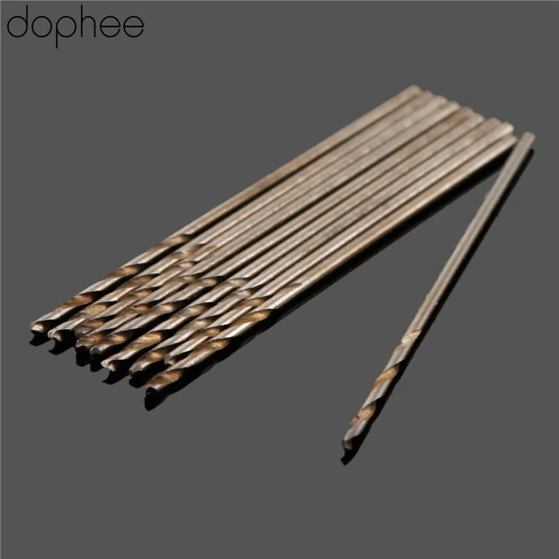 Dopee 10 шт. 0,6 мм Спиральные сверла HSS высокоскоростные стальные сверла набор микро прямые хвостовик инструменты для сверления древесины электрические сверла