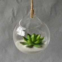 Подвесная стеклянная ваза, подвесная Террариум, стеклянная ваза, гидропонный цветок, украшение для дома и офиса