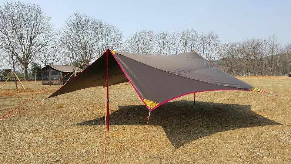 COBO Супер Открытый водонепроницаемый Семейный Кемпинг Recta TarpTent Shelter черное покрытие для 10 человек