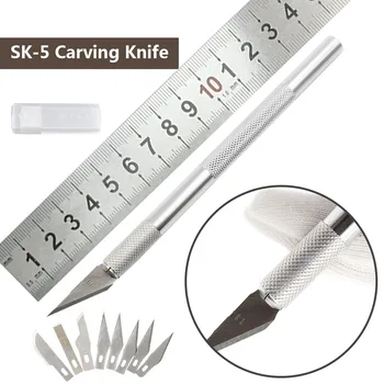 

9 Blades Craft Artwork Cutting Knife DIY Tools Carving Knife Stencil Scoring Chiseling Model Repairing Sculpture Scalpel Knife