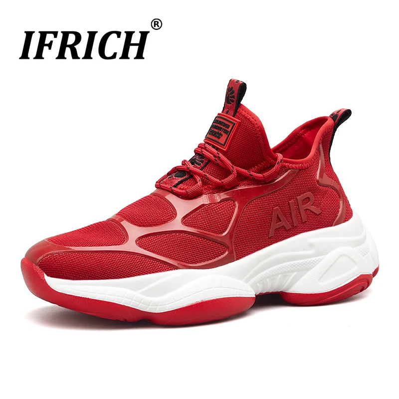 

Best Selling Brand Jogging Men Shoes Comfortable Mesh Mens Sport Shoes Black Boys Red Running Shoes Popular Runners For Men