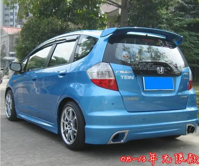 Vernice Abs Auto Ala Posteriore Tronco Spoiler Per Honda Fitjazz