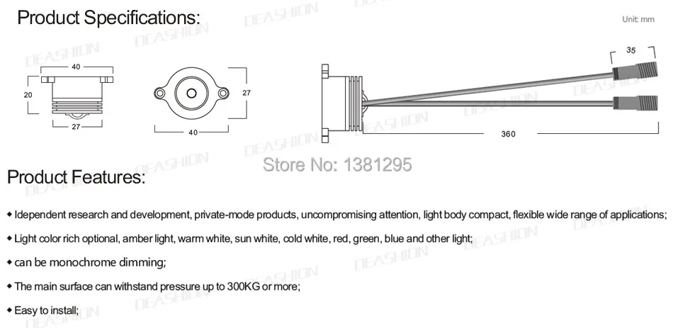Cabo de Aço Corrimão da Escada Ip65 à Prova Inoxidável Corrimão Trilhos Luzes 1 w Dwaterproof Água Interior Exterior Luz Recesso Ponto Kit Led 6 Luzes e Iluminação