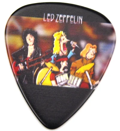 Светодиодный Кулон Zeppelin guitar pick, тибетское серебряное ожерелье 60 см/24 дюйма, ожерелье с цепочкой из бисера - Цвет: No 5