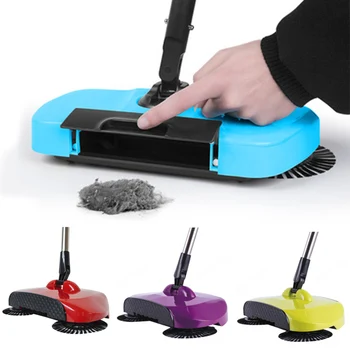 

Stainless Steel Hand Push Sweepers Magic Broom Sweepers Dustpan Hand Push Type Sweeping Machine Household Cleaning Tools