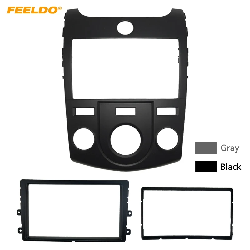 

FEELDO NCar Stereo Radio Fascia Panel Frame Trim Dash Face Plate Installation Kit For KIA Cerato(09-12)/Forte(09-12)#5748