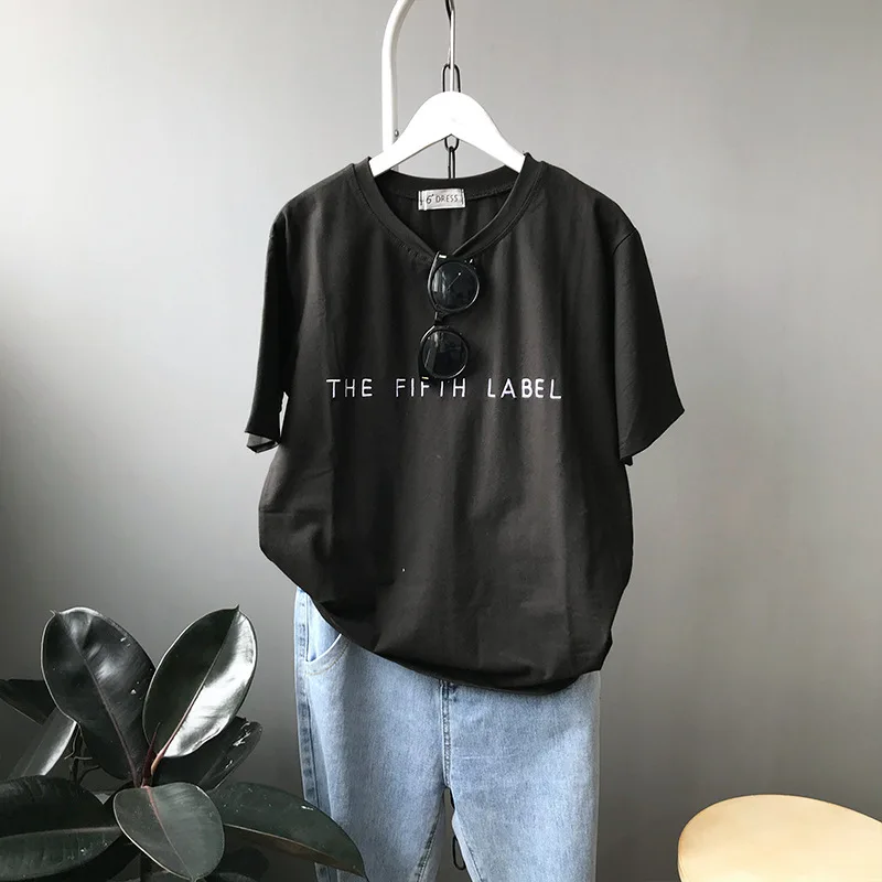 

2018 New Style Summer Cute Avocado Embroidery Short Sleeve T-shirt Womens Small Fresh Casual Tees Tops Female Loose T Shirt