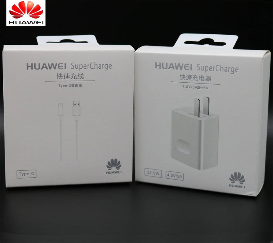 

Original Huawei p10 Charger Mate 9 10 Pro Plus Smartphone Supercharge US Wall adapter 5A Fast Quick Charge Usb 3.1 Type C cable