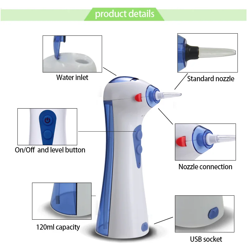 Электрический Перезаряжаемые Портативный полости рта струи воды Палочки очистки ирригатор для полости рта воды ирригатор зубной протез резервуар для воды зубочистки