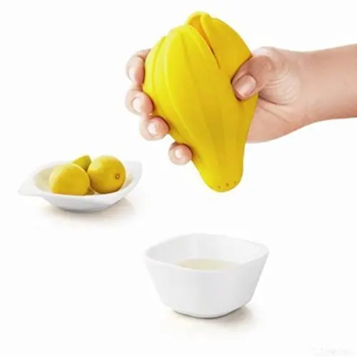 Kitchen Accessories hand Pressure Lemon Juicer Gadget Hand held Silicone Juicer Lemon Fruit