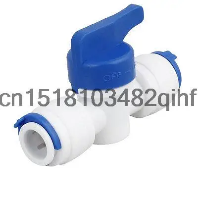 Белый Синий Пластиковые 2 Способа 90 Градусов Поворотный Рычаг Шаровой Клапан