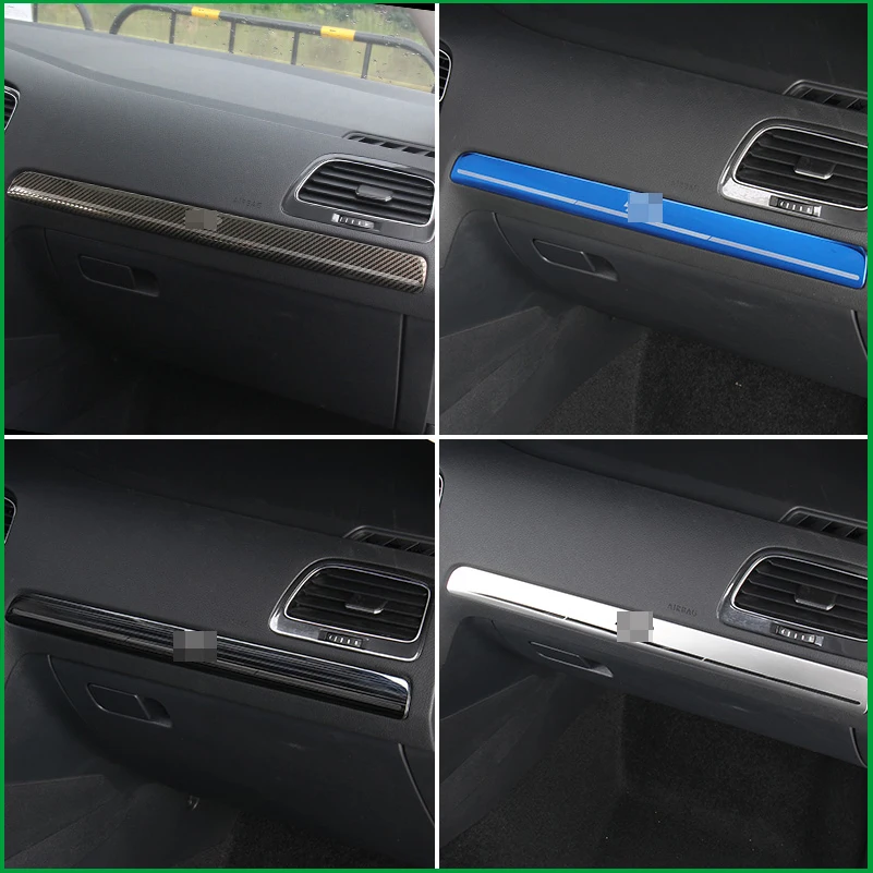 Для Volkswagen Golf 7 MK7 2014 2015 2016 2017 2018 верхняя крышка перчаточного ящика наклейка отделка