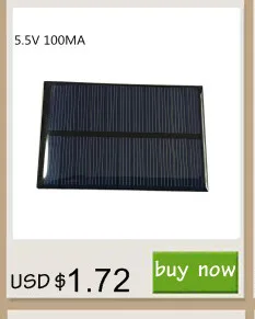 Минимальная солнечная панель 0,5 В 1 в 2 в 3 в 4 в 5 В 80мА 100мА 120мА 130ма 160ма солнечная батарея для diy Солнечная с солнечным Липо-зарядным устройством