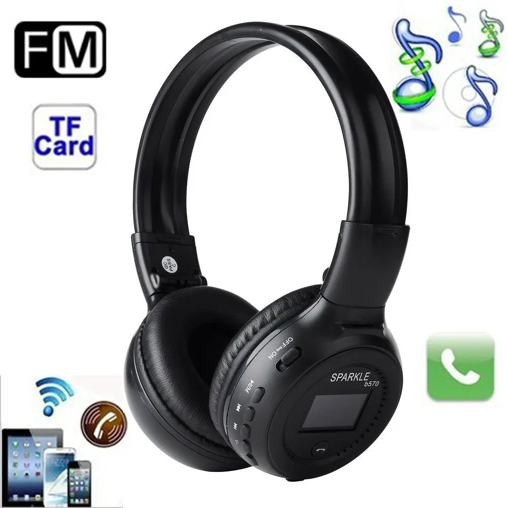 Sport Stereo Headphone Bluetooth Wireless Headset Support MP3 FM Radio TF Card Built in