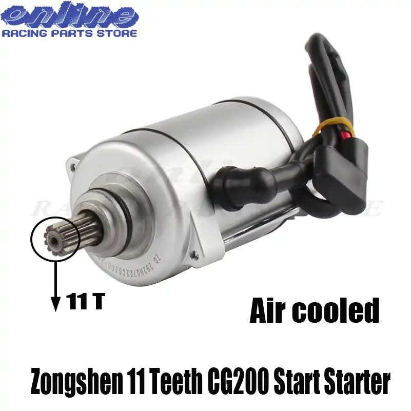 9-Teeth Starter Motor for CG 150cc-250cc Air-Cooled ATV,Go Kart /& Dirt Bike