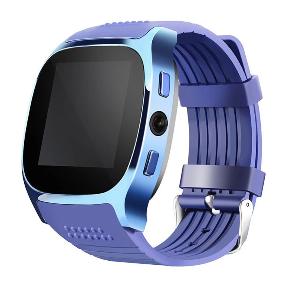 Blue Умные часы, шагомер, GSM, Bluetooth, наручные часы, поддержка SIM, TF карта, камера, звонок, умные часы для спорта на открытом воздухе - Цвет: Blue