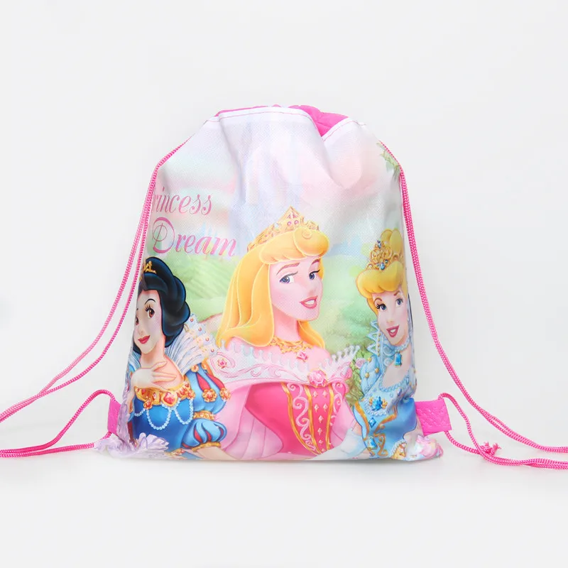 1 шт./лот вечерние партии Mochila Беби Шауэр детский обувь для девочек сувениры с днем рождения Минни Микки мышь тема Drawstring подарки сумки - Цвет: Princess