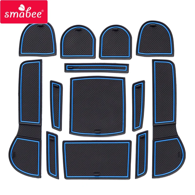 smabee Gate slot pad For SUBARU LEVORG 2016-2018  Interior Door Pad/Cup Dust mats Water Coaster Non-slip images - 6