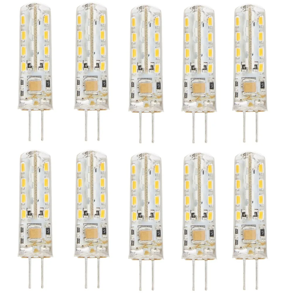 10 шт./лот Светодиодная лампа G4 мини кукурузная AC 220V 32LED теплый белый 2700K 2W LED Замена