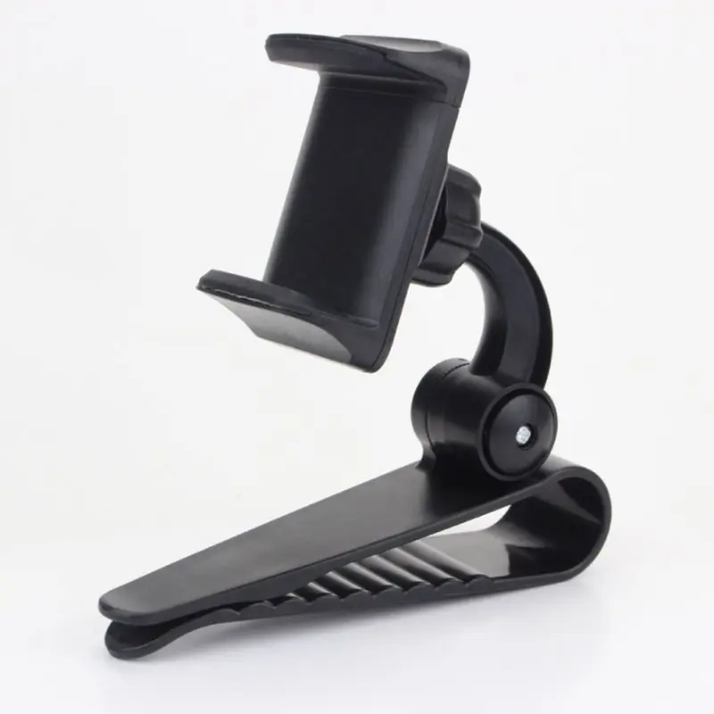 

2019 New Universal Safe Sun Visor Car Phone Holder Car Navigation Holder Clip Install On Mirror Handle For Mobile Phone
