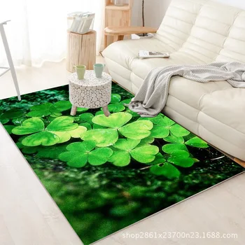 

3D Landscape Clover Print Carpets for Living room bedroom coffee table Rugs child bedroom bedside carpet rectangular floor Mat