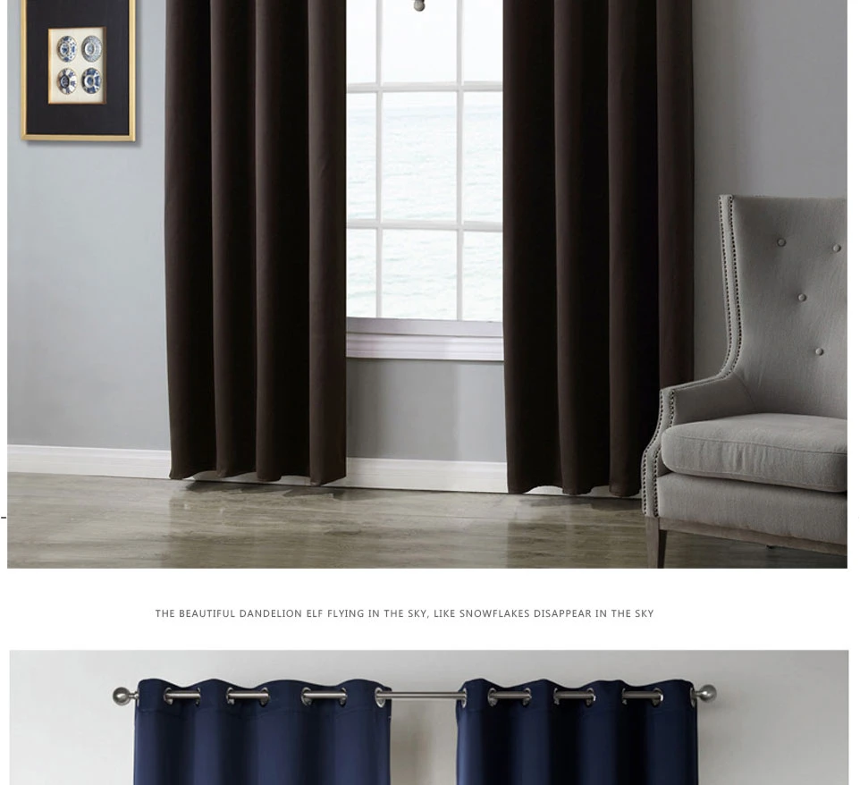 JRD Modern Blackout Curtains For Living Room Window Curtains For Bedroom Curtains Fabrics Ready Made Finished Drapes Blinds Tend