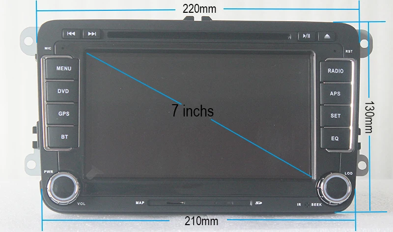 RoadRision Android 6.0 Quad Core Car DVD GPS for 7inchs Wolkswagen Models 15